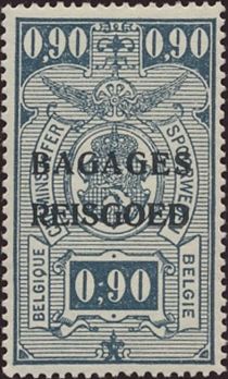 Railway - overprinted Bagages Reisgoed