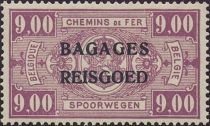 Railway - overprinted Bagages Reisgoed