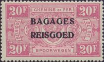 Railway - overprinted Bagages Reisgoed