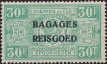 Railway - overprinted Bagages Reisgoed