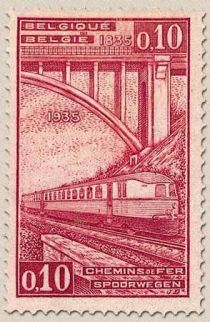 Railway Stamp: 100 year Belgian Railways