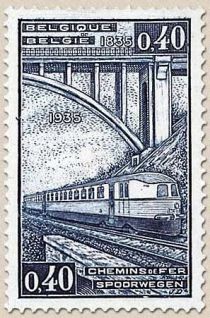 Railway Stamp: 100 year Belgian Railways