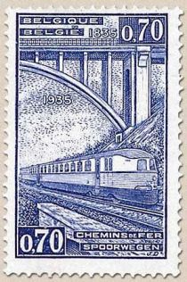 Railway Stamp: 100 year Belgian Railways