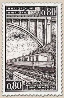 Railway Stamp: 100 year Belgian Railways