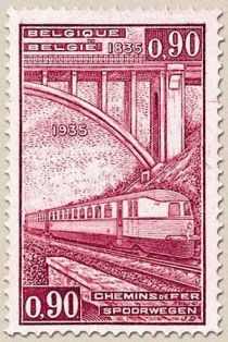 Railway Stamp: 100 year Belgian Railways