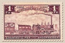 Railway Stamp: 100 year Belgian Railways