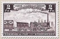 Railway Stamp: 100 Years of Belgian Railways