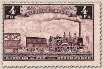 Railway Stamp: 100 year Belgian Railways