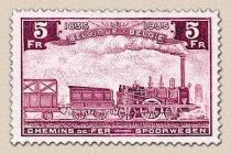 Railway Stamp: 100 year Belgian Railways