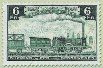 Railway Stamp: 100 year Belgian Railways