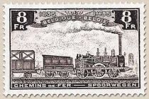 Railway Stamp: 100 year Belgian Railways