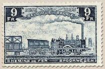 Railway Stamp: 100 year Belgian Railways