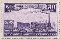 Railway Stamp: 100 year Belgian Railways