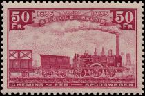 Railway Stamp: 100 year Belgian Railways