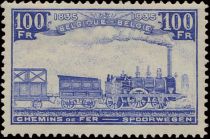 Railway Stamp: 100 year Belgian Railways