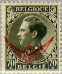 King Leopold III Overprint Winged Wheel