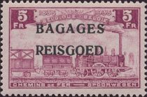 Railway - overprinted Bagages Reisgoed