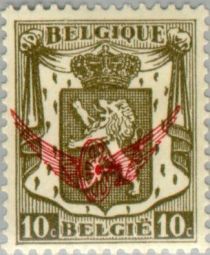 Small Coat of Arms with Overprint Winged Wheel