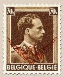 King Leopold III with Overprint Winged Wheel