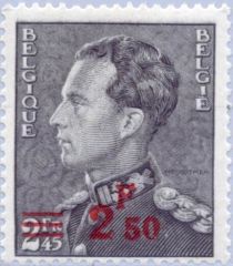 King Leopold III (1901-1983) - Poortman - Surcharged