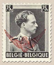 King Leopold III with Overprint Winged Wheel