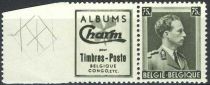 PUB Charm Timbres Postes + King Leopold III 75ct