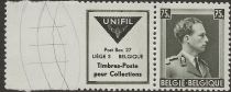 PUB Unifil Timbres Postes + King Leopold III 75ct