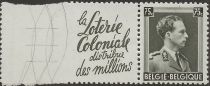 PUB Loterie Coloniale + King Leopold III 75ct