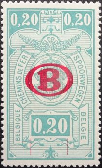 Railway Stamp: Overprint B in Oval