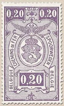 Railway Stamp: Numeral in Rectangle IV