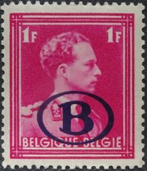 King Leopold III with Overprint B in Oval