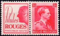 PUB Pillules rouges (man) + King Leopold III 1F