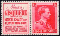 PUB Gisquière Chalot + King Leopold III 1F