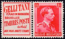 PUB Gelli-Tani Timbres Poste + King Leopold III 1F