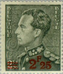 King Leopold III (1901-1983) - Poortman - Surcharged