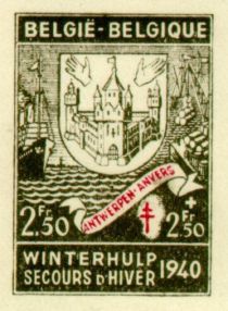 Second Winter Relief Unicolor Imperforate Antwerp