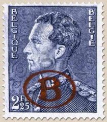 King Leopold III with Overprint B in Oval