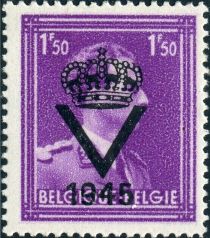 King Leopold III (1901-1983) - Overprinted