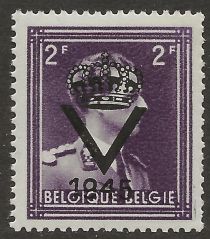 King Leopold III (1901-1983) - Overprinted