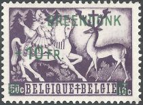 Holy Hubertus meets the white deer - Overprinted