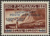 Overprinted 'LUCHTPOST-POSTE ARIENNE'