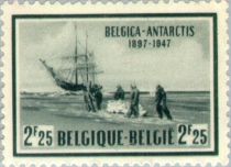 Explorers landing from "Belgica"