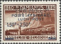 Overprinted 'POSTE AERIENNE-LUCHTPOST' - Perfins