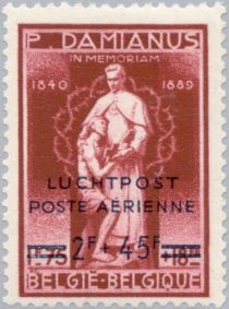 Overprinted 'LUCHTPOST-POSTE ARIENNE'