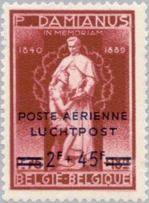 Overprinted 'POSTE AERIENNE-LUCHTPOST'