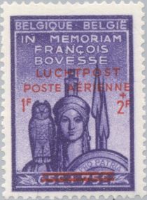 Overprinted 'LUCHTPOST-POSTE ARIENNE'