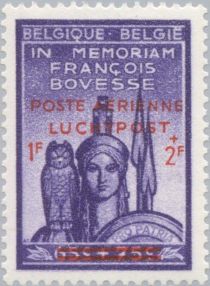 Overprinted 'POSTE AERIENNE-LUCHTPOST'