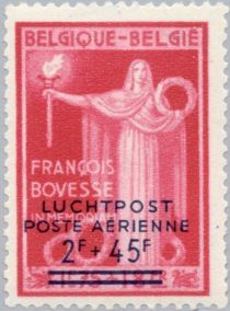 Overprinted 'LUCHTPOST-POSTE ARIENNE'