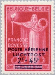 Overprinted 'POSTE AERIENNE-LUCHTPOST'