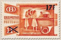 Railway Stamp: Acceptance of the Parcel - Surcharged